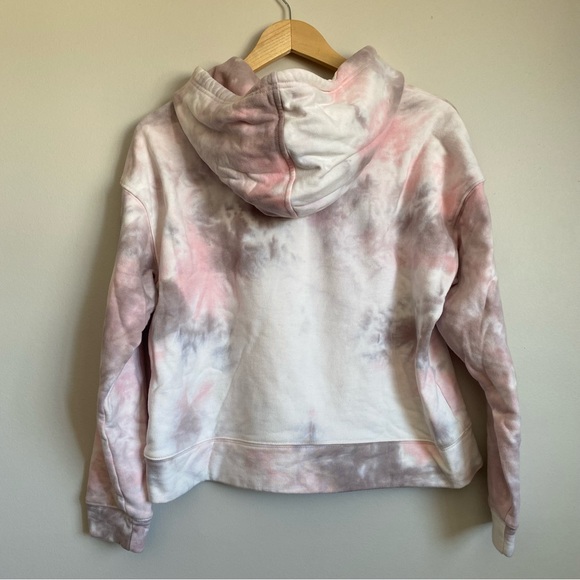 Le Lis Collection. Tie-dye Hoodie and Sweatpants set. Medium. Pink, grey, white. - Picture 6 of 11
